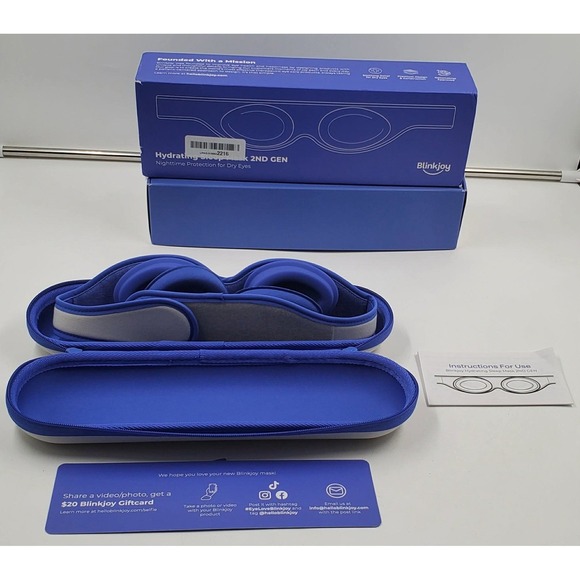 Blinkjoy Other - Blinkjoy Hydrating Sleep Mask 2nd Gen Dry Eye Night Mask w/ Case & Box